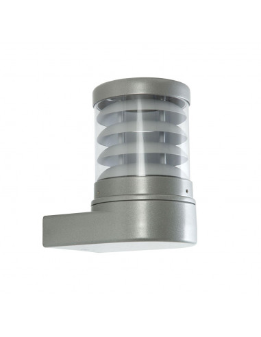 POLO Applique Mur Ext. IP44 IK07, gris alu, E27 70W max., lampe non incl. ARIC 3122