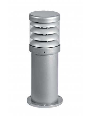 POLO Borne Ext. IP65 IK07, gris, E27 70W max., lampe non incl., haut.35cm ARIC 3123