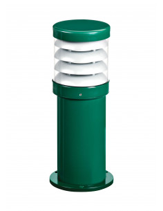 POLO Borne Ext. IP65 IK07, vert, E27 70W max., lampe non incl., haut.35cm ARIC 3124