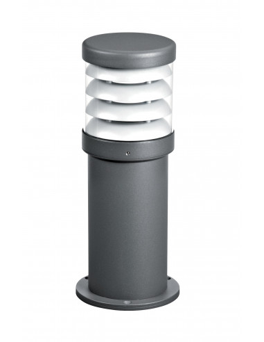 POLO Borne Ext. IP65 IK07, graphite, E27 70W max., lampe non incl., haut.35cm ARIC 3125