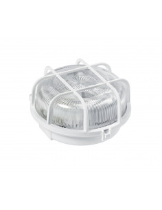 ECO Hublot Ext. IP44 IK02, rond, blanc, E27 100W max., lpe non incl. ARIC 3637