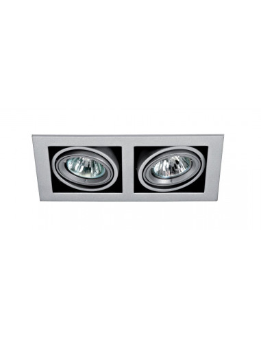 QUADRA 110 Encastré GU5,3, orientable et basc., gris, lampe non incl. ARIC 4181