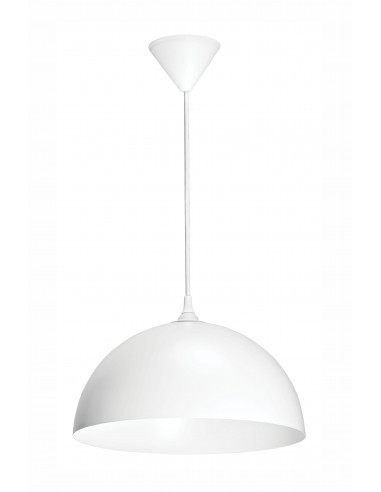 COMO Suspension E27 60W max, Ø335mm, acier blanc, lampe non incl. ARIC 4207