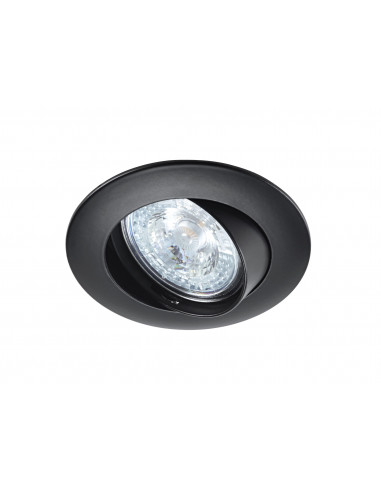 LUNAR 230 CX-Encastré GU10, rond, basc., noir, connex. s/outil, lampe non incl ARIC 4566