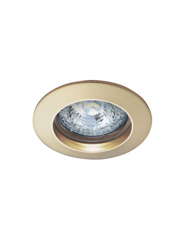DISK Encastré GU10, rond, fixe, doré, lampe non incl.,conx°s/outil ARIC 4881