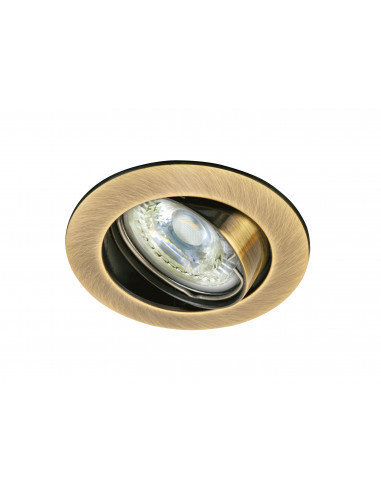 GALAXY Encastré GU10, rond, basculant, bronze, lampe non incl.,conx°s/outil ARIC 4902