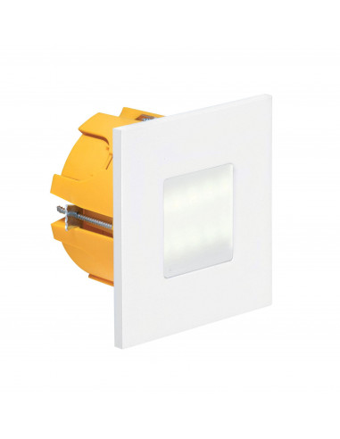 BALIZ 2 Encastré Mur carré, fixe, blanc, LED intég. 0,92W 4200K 74lm ARIC 50262
