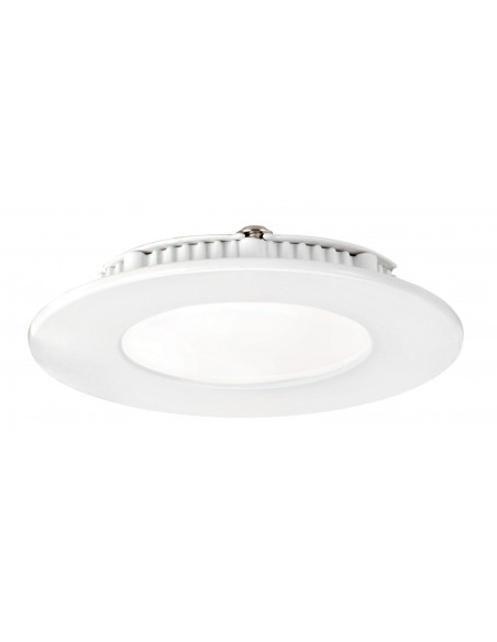 FLAT LED Encastré plat rond fixe blanc 110° LED intégré 5W 4000K 320lm ARIC 50359