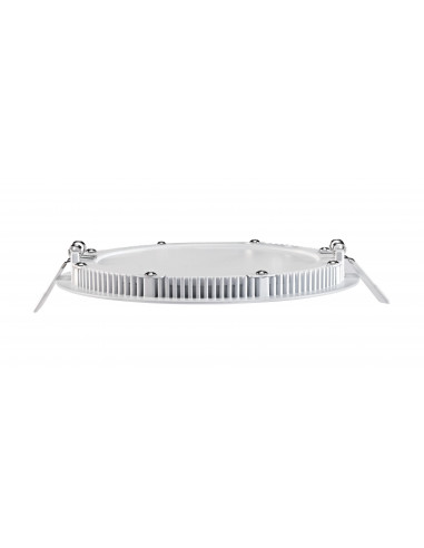 FLAT LED-Downlight plat rond fixe blanc 110° LED intég 20W 4000K 1700lm dimmable ARIC 50379