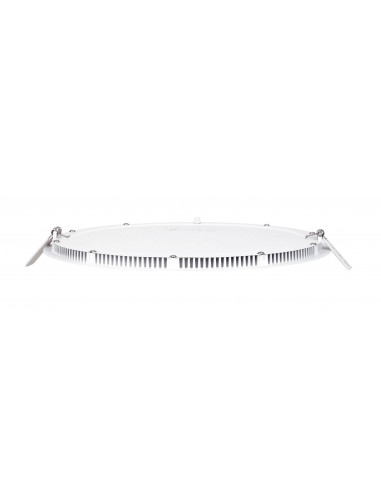 FLAT LED-Downlight plat rond fixe blanc 110° LED intég 30W 4000K 2500lm dimmable ARIC 50380