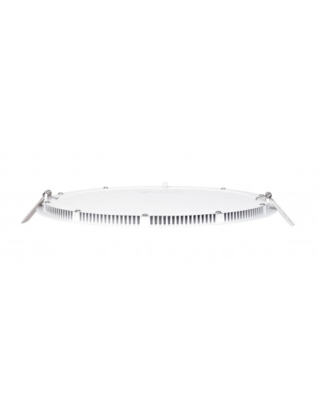 FLAT LED-Downlight plat rond fixe blanc 110° LED intég 30W 4000K 2500lm dimmable ARIC 50380