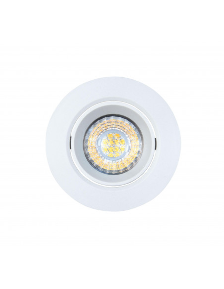 ELODY Encastré Plafond blanc basculant LED intégrée 10 Watts 4000K 1000lm ARIC 50404