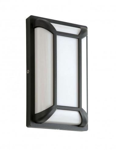 CAMILLE 1 Appl. Mur Ext. IP65 IK07, graphite, LED intég. 10W 3000K 375lm ARIC 50542