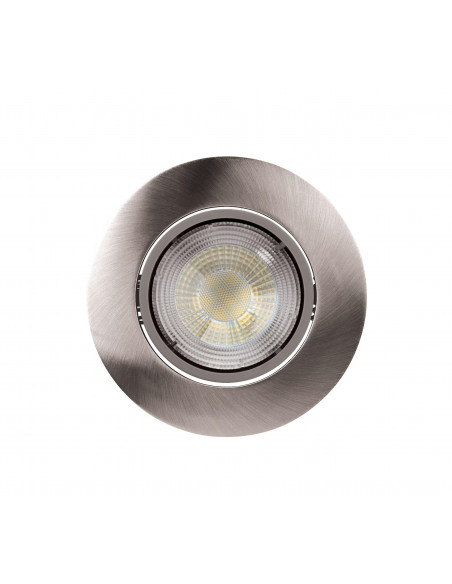 Spot MI6 Encastré LED intégrée 5 Watts 4000K 520lm alu nickel UGR22 connexion sans outil ARIC 50622