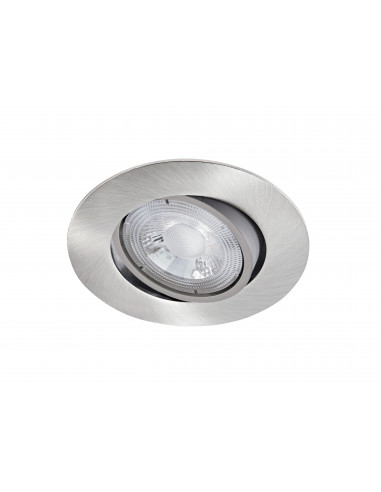Spot MI6 Encastré LED intégrée 5 Watts 4000K 520lm alu nickel UGR22 connexion sans outil ARIC 50622