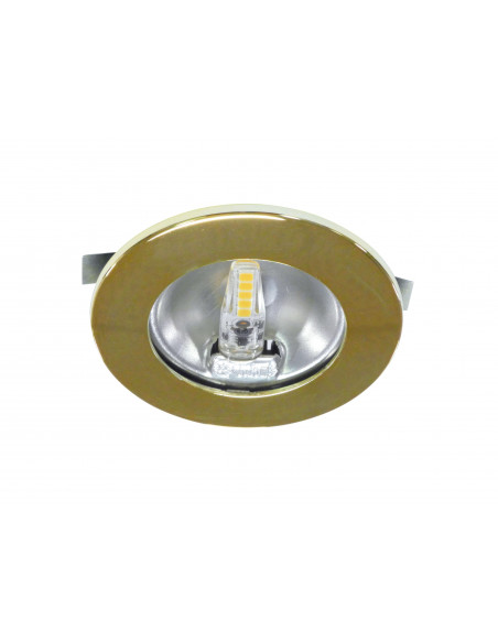 S1200 Encastré rond doré Ø70mm, LED G4 1,8W 3000K 150lm incl. ARIC 50771