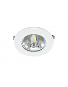 S307 Encastré rond blanc Ø70mm, LED G4 1,8W 3000K 150lm incl. ARIC 50773