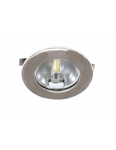 S307 Encastré rond chromé Ø70mm, LED G4 1,8W 3000K 150lm incl. ARIC 50774
