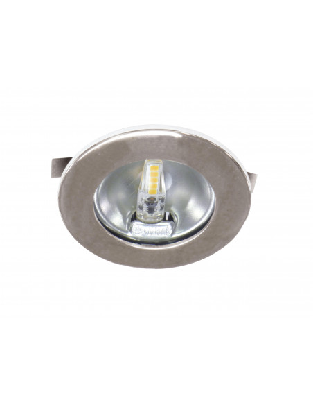 S307 Encastré rond chromé Ø70mm, LED G4 1,8W 3000K 150lm incl. ARIC 50774