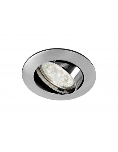 GALAXY Encastré GU10, nickel, a/lpe LED 4,5W 4000K 390lm, dimmable par inter ARIC 51155