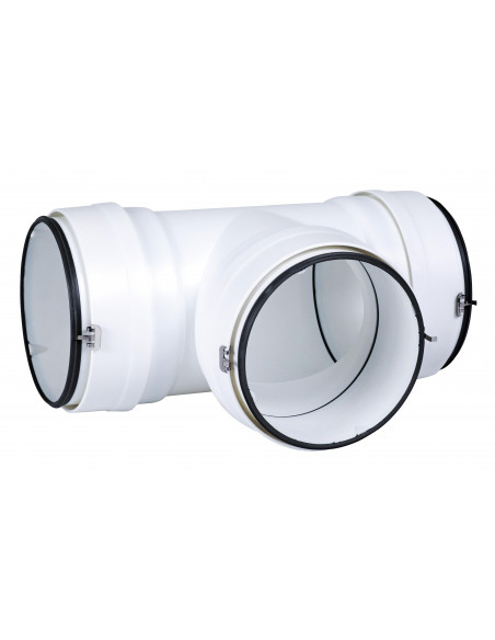 Tehc 125 J Tube En Te Circulaire Pvc Diametre 125 Avec Joint ATLANTIC 460066