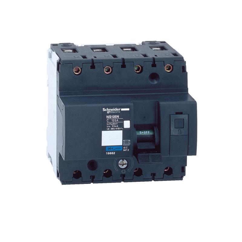 Acti9 NG125N disjoncteur modulaire 4P 100A courbe C SCHNEIDER 18659