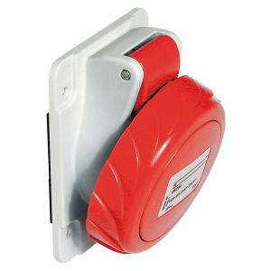 PratiKa socle de prise industrielle CEE 63A 4P 380V 6U inclinée IP67 SCHNEIDER 81282 2