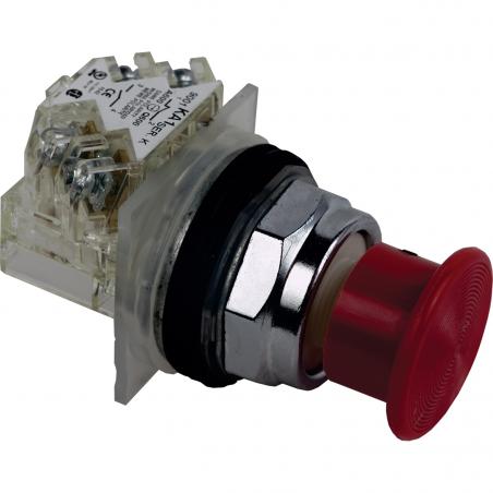 Harmony 9001K bouton-pous. diam. 30 rouge coup-de-poing diam. 35 SCHNEIDER 9001KR24RH13