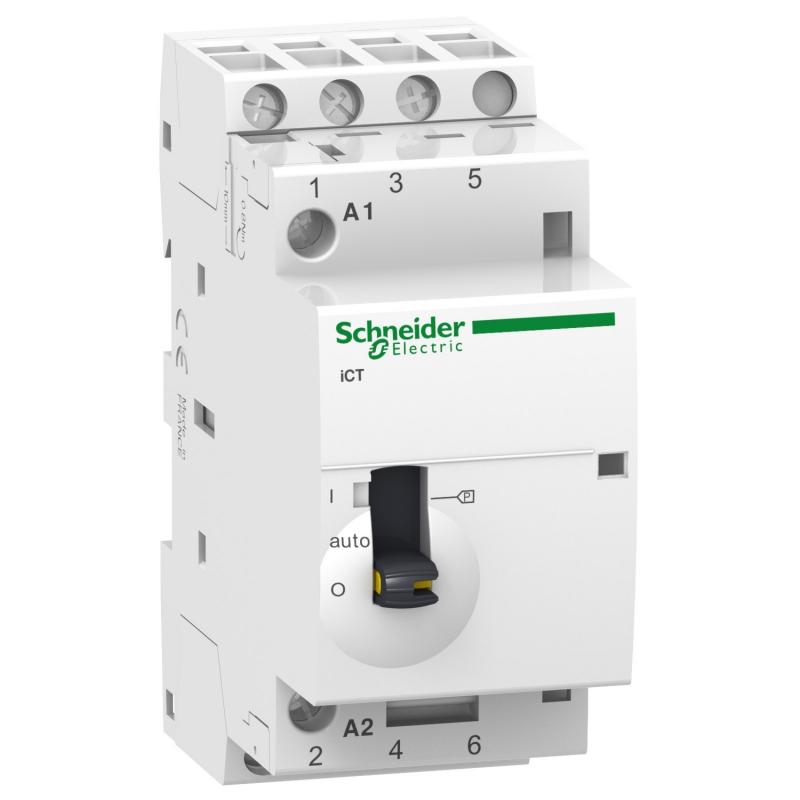Acti9 iCT contacteur à commande manuelle 25A 3NO 230...240VCA 50Hz SCHNEIDER A9C21833