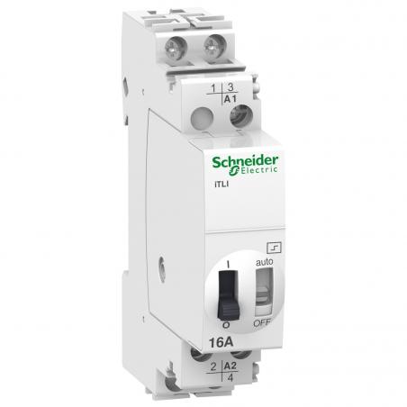 Acti9 iTLI télérupteur inverseur 16A 1NO+1NF 24VCA 12VCC 50-60Hz SCHNEIDER A9C30115