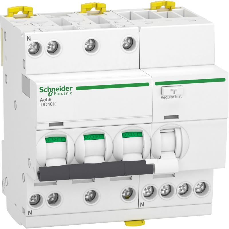 Acti9 iDD40K disjoncteur différentiel 3P+N C 16A 4500A/4,5A 300mA type AC SCHNEIDER A9DK5716