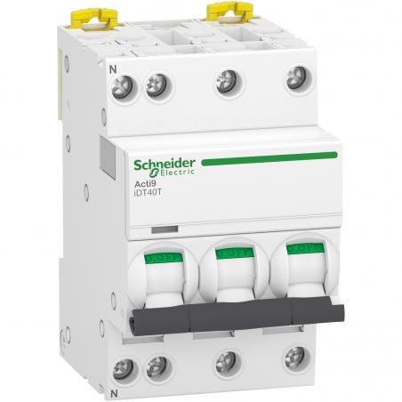 Acti9 iDT40T disjoncteur modulaire 3P+N 16A courbe C 4500A/6kA SCHNEIDER A9P22716