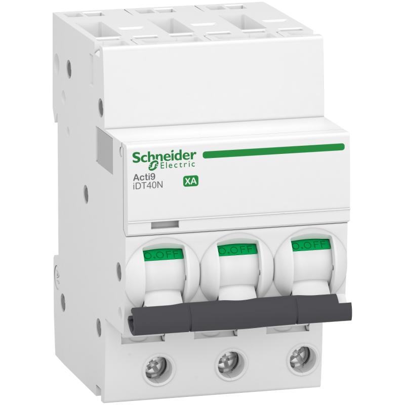 Acti9 iDT40N XA disjoncteur modulaire auto/vis 3P C 20A 6000A/10kA SCHNEIDER A9PA4320
