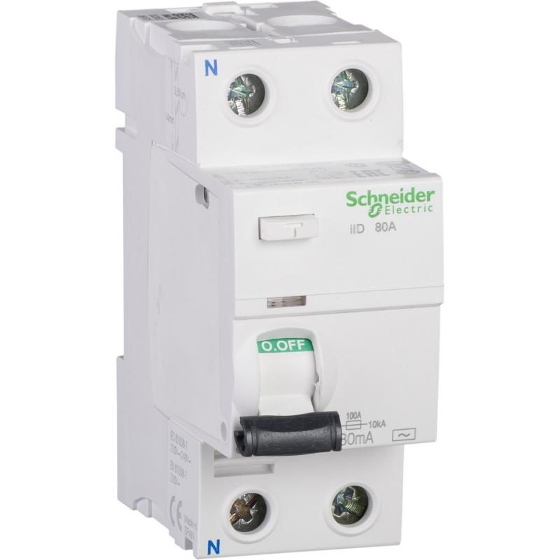 Acti9 iID interrupteur différentiel 2P 100A 300mA type AC SCHNEIDER A9R14291