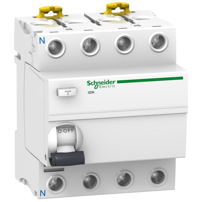 Acti9 iIDK interrupteur différentiel PdC 4,5kA 4P 40A type AC 300mA SCHNEIDER A9R56440