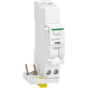 Acti9 iDT40 module différentiel Vigi départ iDT40 1P+N 40A 30mA type A SI SCHNEIDER A9Y64640 2