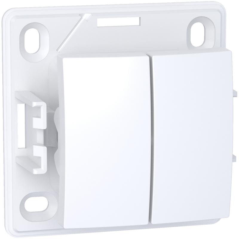 Alréa Va-et-vient bouton poussoir blanc polaire SCHNEIDER ALB61081P