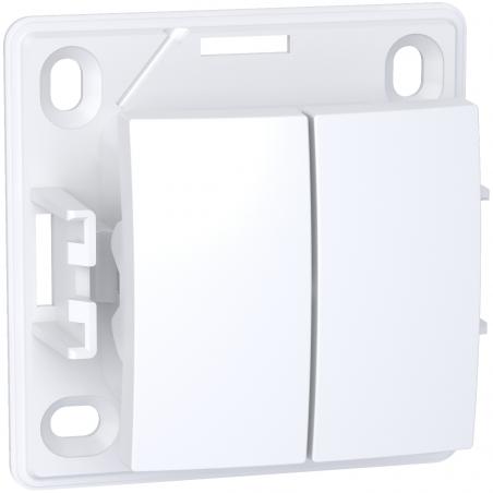Alréa Va-et-vient bouton poussoir blanc polaire SCHNEIDER ALB61081P