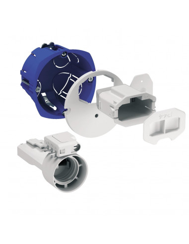 Multifix DCL boîte d'applique avec couv. affleurant connecteur douille fiche SCHNEIDER ALB71807