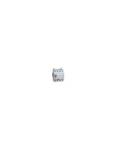 Interrupteur différentiel DX³-ID arrivée haute et départ bas à vis 4 Pôles 400V~ 25A type AC 30mA 4 modules LEGRAND 411660