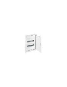 Coffret modulaire encastré 1 rangée 12+2 modules avec porte métal extra plate blanche LEGRAND 001531 2