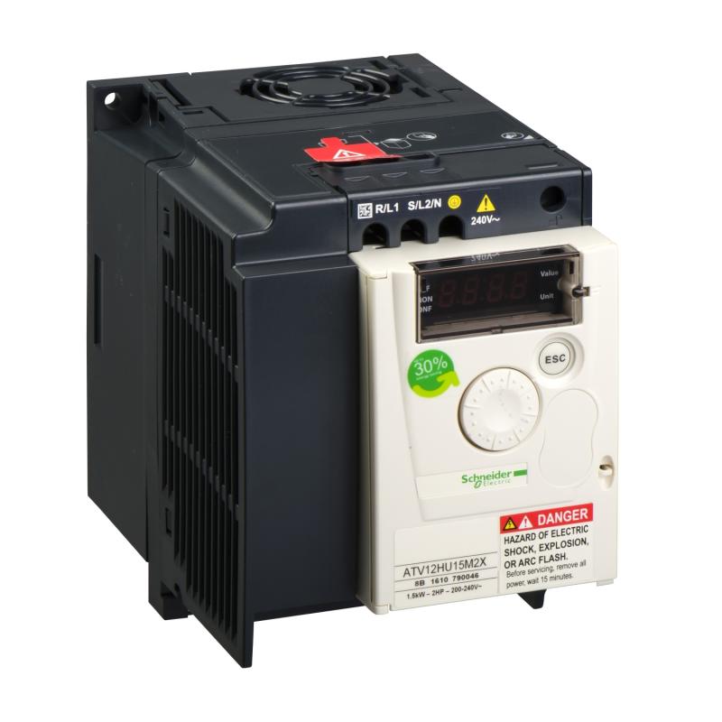 Altivar Variateur atv12 1.5kw 240 v 1ph 2hp radia SCHNEIDER ATV12HU15M2X
