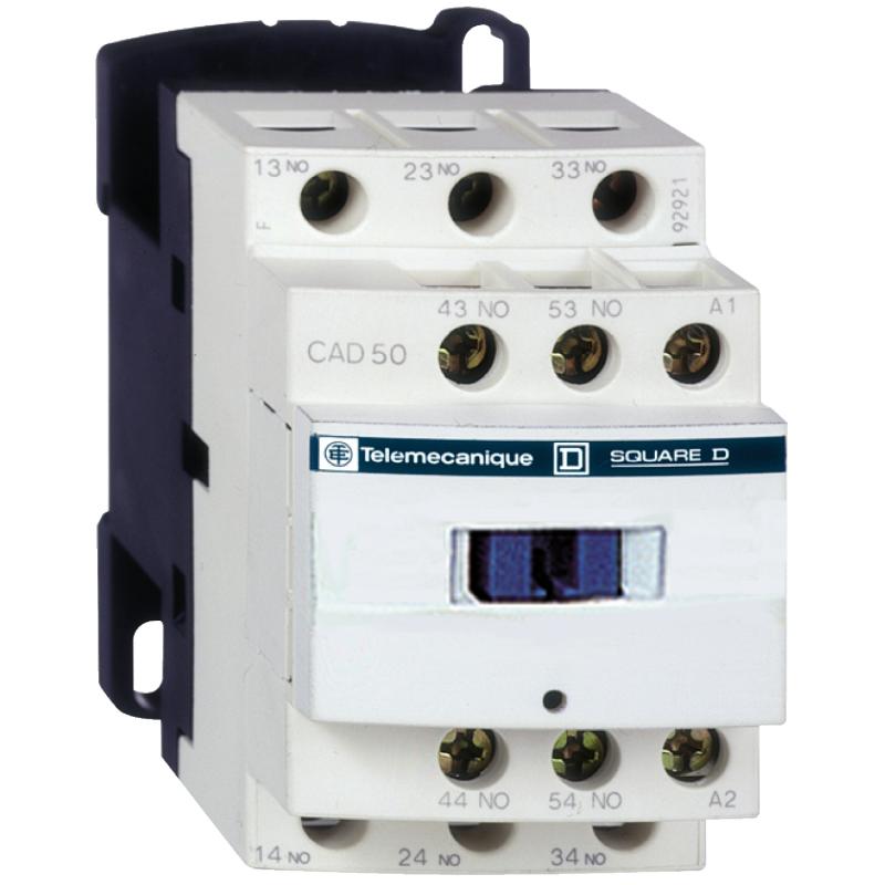 TeSys CAD50 contacteur 5F+0O instantané 10A 240Vca SCHNEIDER CAD50U7