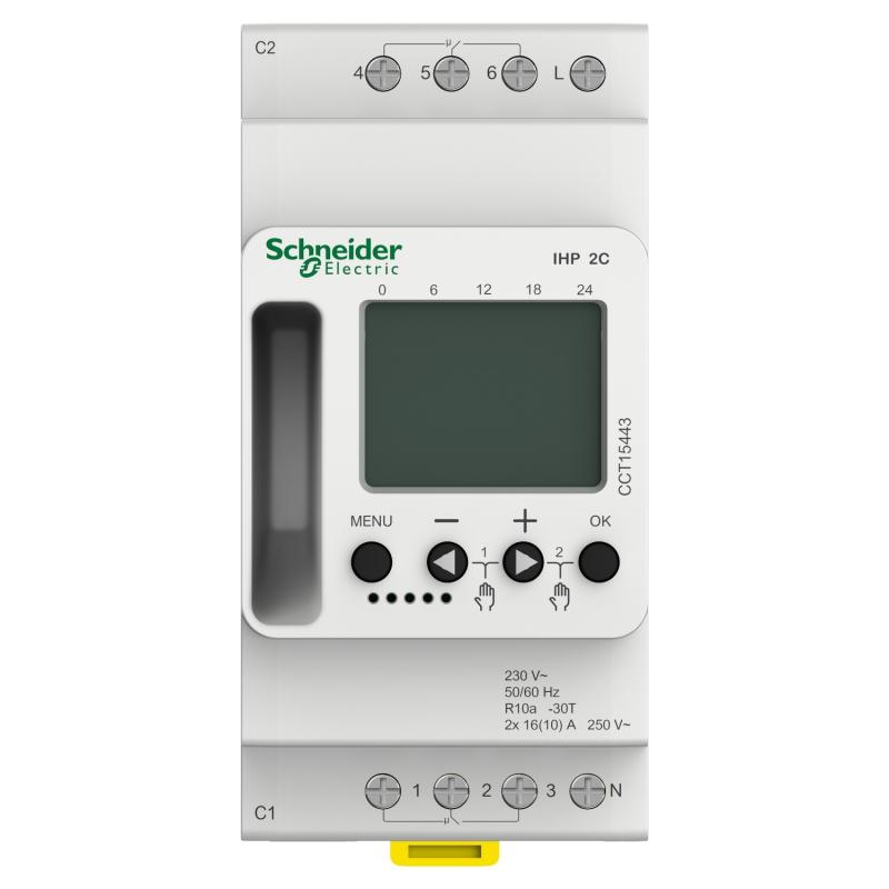 Acti9 IHP interrupteur horaire programmable 2 canal SCHNEIDER CCT15443