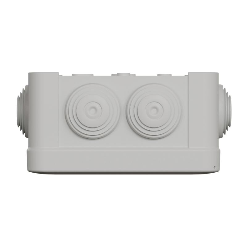 Mureva Box boite de dérivation IP55 + embouts + bornier 105x105x55 gris SCHNEIDER ENN05205