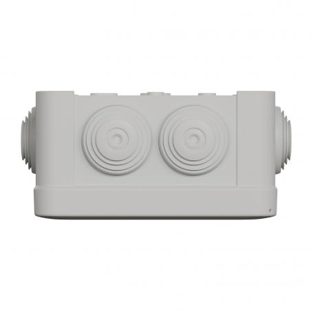Mureva Box boite de dérivation IP55 + embouts + bornier 105x105x55 gris SCHNEIDER ENN05205