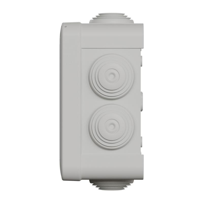 Mureva Box boite de dérivation IP55 + embouts + bornier 105x105x55 gris SCHNEIDER ENN05205