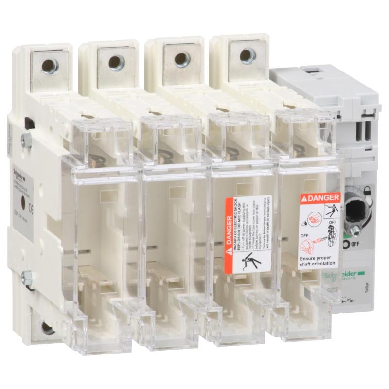 TeSys GS interrupteur sectionneur fusible 4P 160A din 0 SCHNEIDER GS2L4