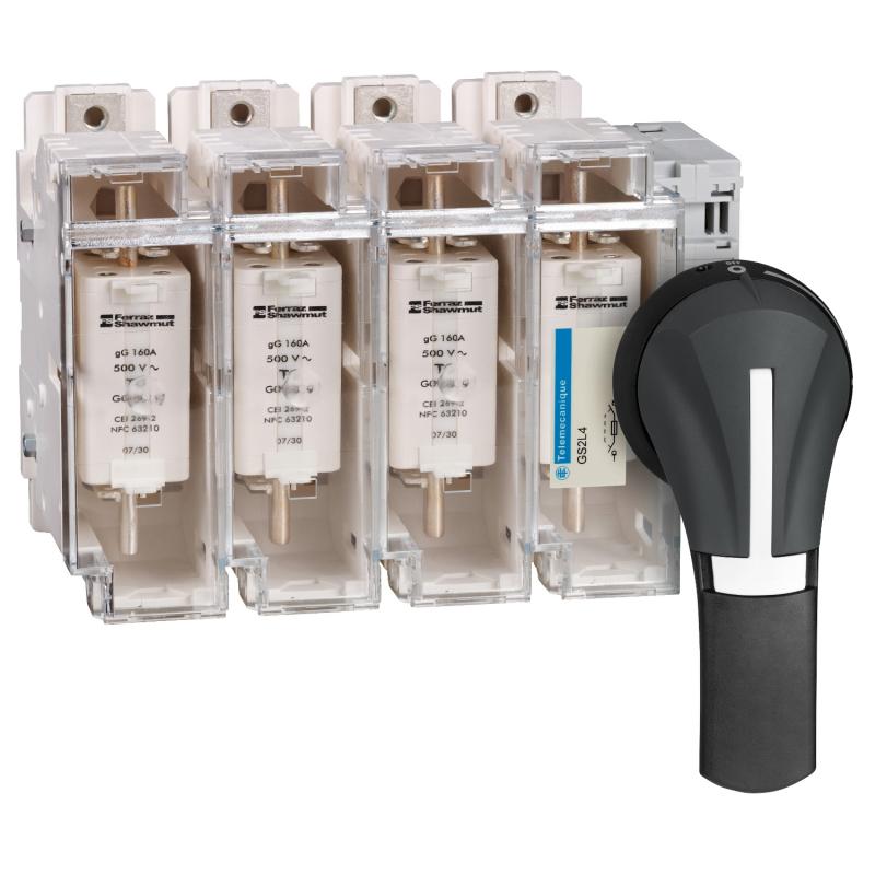 TeSys GS interrupteur sectionneur fusible 4P 160A din 0 SCHNEIDER GS2L4