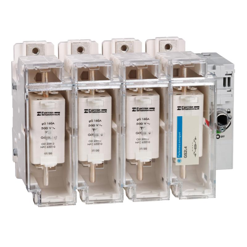 TeSys GS interrupteur sectionneur fusible 4P 160A din 0 SCHNEIDER GS2L4